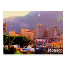 El palacio de Mónaco Postal