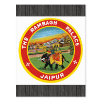 El palacio Jaipur, vintage de Rambagh tarjetas postales