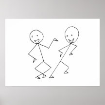 El palillo figura el baile impresiones