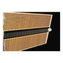 El panel de estribor del ala del arsenal solar impresiones fotográficas