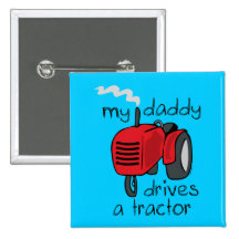 El papá conduce un tractor pins