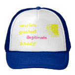 El papá ilegítimo más grande del mundo gorros bordados