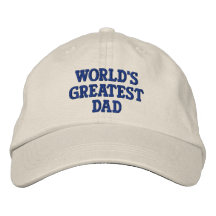 El papá más grande del mundo gorra de beisbol bordada