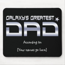 El papá más grande Mousepad de la galaxia adaptabl Tapete De Ratón