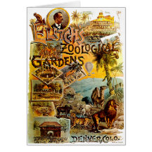 El parque zoológico de Elitch - tarjeta