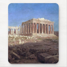 El Parthenon por la iglesia de Frederick Edwin Alfombrilla De Raton