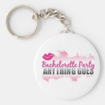 ¡El partido cualquier cosa de Bachelorette va! Llavero Personalizado