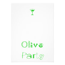 El partido verde oliva oops, eso es fiesta del cóc invitaciones personalizada