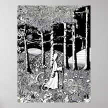 El paseo de los druidas - impresión del poster