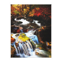 El paseo de otoño impresión en lona