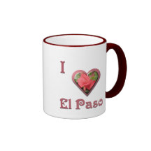 El Paso -- con el rosa rojo Taza