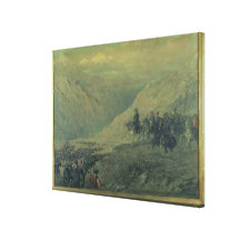 El paso de los Andes en 1817 (aceite en lona) Lienzo Envuelto Para Galerias