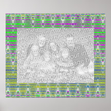el pastel colorido agita el marco de la foto poster