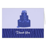 El pastel de bodas del azul real le agradece felicitacion 