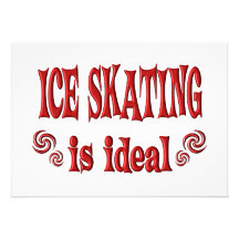 El patinaje de hielo es ideal invitación personalizada