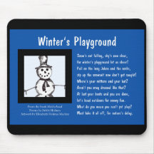 El patio Mousepad del invierno