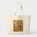 El payaso es un Wiseman en disfraz Bolsas Lienzo