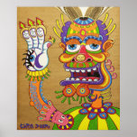El payaso es un Wiseman en disfraz Impresiones