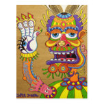 El payaso es un Wiseman en disfraz Postal