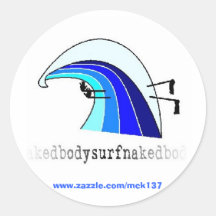 El pegatina clásico de la ropa de BSN Bodysurfing