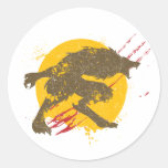 El pegatina del hombre lobo