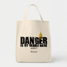 El peligro es mi tote del nombre medio bolsas lienzo