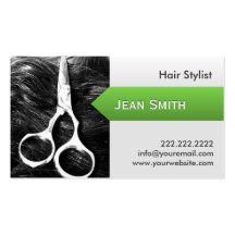 El pelo moderno y Scissor la tarjeta de visita del