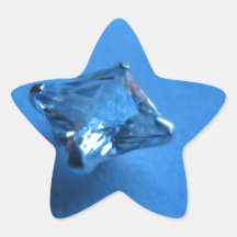 EL PENDIENTE AZUL DEL DIAMANTE JEWELS LA JOYERÍA P CALCOMANÍA FORMA DE ESTRELLAE