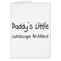 El pequeño arquitecto paisajista del papá felicitación