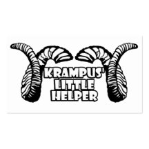 El pequeño ayudante de Krampus Tarjetas De Visita