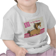 El pequeño caballo lindo embroma la imagen del alf camiseta