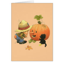El pequeño gar�on y la calabaza - tarjeton