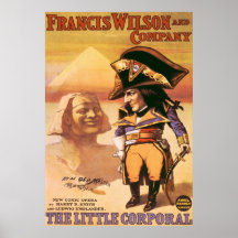 El pequeño poster corporal del teatro del vintage 