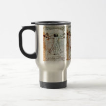 El pergamino de la antigüedad del HOMBRE de VITRUV Taza De Café