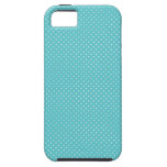El perno del lunar puntea el modelo azul elegante  iPhone 5 Case-Mate cárcasas