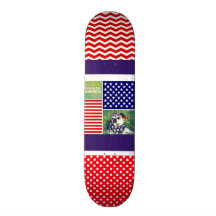 El perro bendice América patriótica Tabla De Patinar