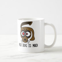 ¡El perro enojado está enojado! Taza De Café