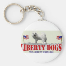 El perro esquimal americano llavero personalizado