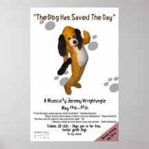 "El perro ha ahorrado poster del día"
