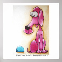El perro rosado posters