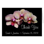 El personalizable del boda de la flor de las orquí felicitación