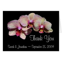 El personalizable del boda de la flor de las orquí felicitación
