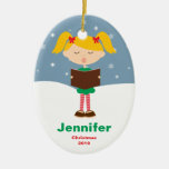 El personalizable embroma el ornamento del navidad adornos de navidad