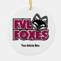 El personalizable Foxes el ornamento Ornamente De Reyes