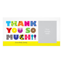 El personalizable le agradece tarjetas fotograficas personalizadas