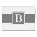 El personalizado gris y blanco le agradece cardar  tarjetas