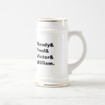 El personalizado nombra a padrinos de boda stein d taza