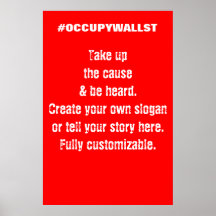 El personalizado ocupa la muestra de la protesta d poster