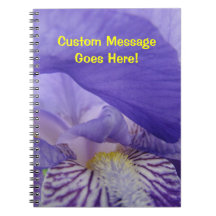 El personalizado púrpura de los cuadernos de las f