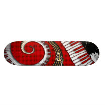 El piano cierra remolinos florales del Grunge de l Tablas De Skate